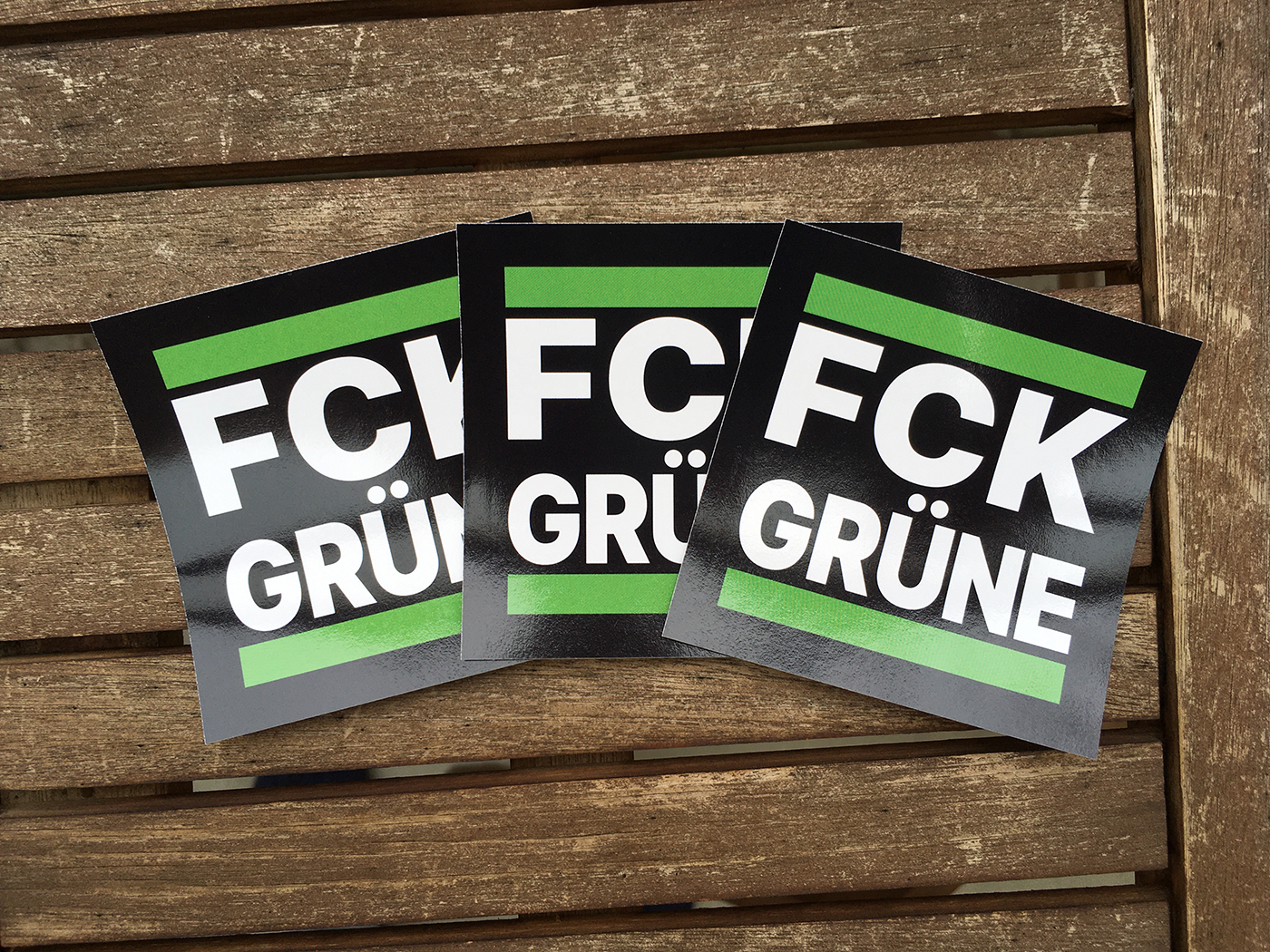 FCK GRN Aufkleber Sticker Sets Grüne Klima CO2 E-Auto Au in Bonn