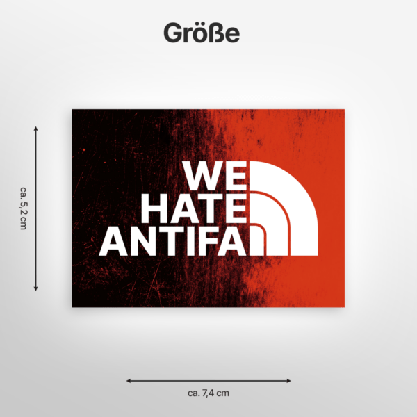 We Hate Antia - The North Face Aufkleber